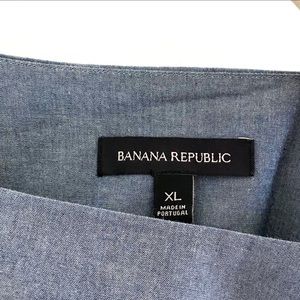 Banana Republic Tops - BANANA REPUBLIC Ruffle Bell Sleeve Chambray Blouse Banana Republic Tops - BANANA REPUBLIC Ruffle Bell Sleeve Chambray Blouse